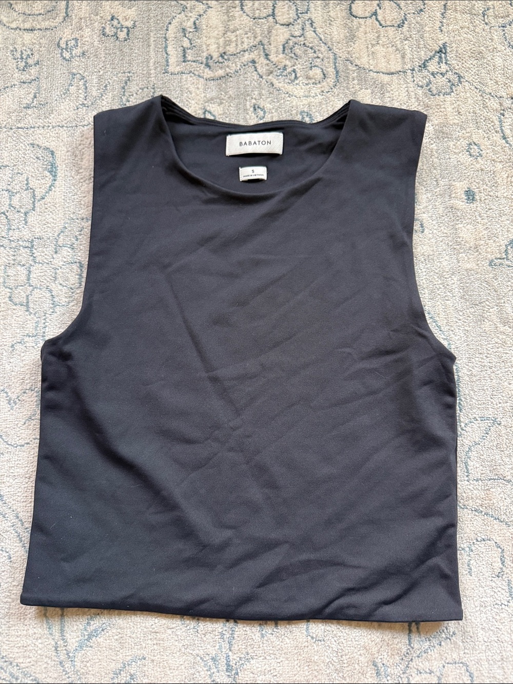 Babaton Black Muscle Tank Top